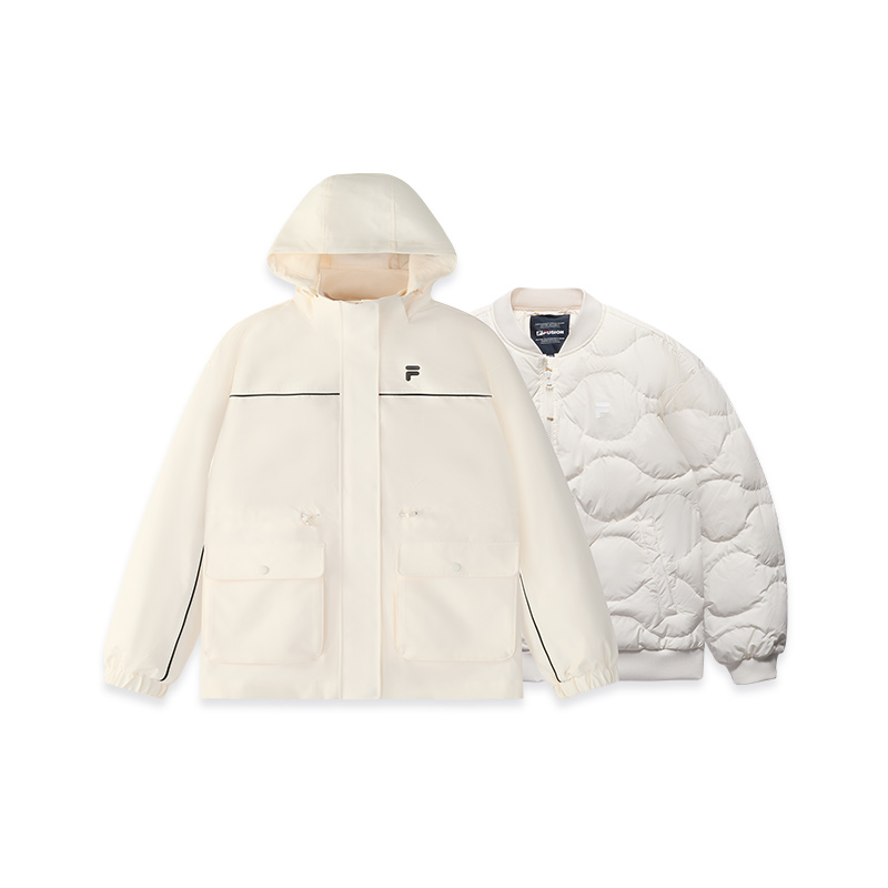 

FILA FUSION Пуховик женский кленовый белый