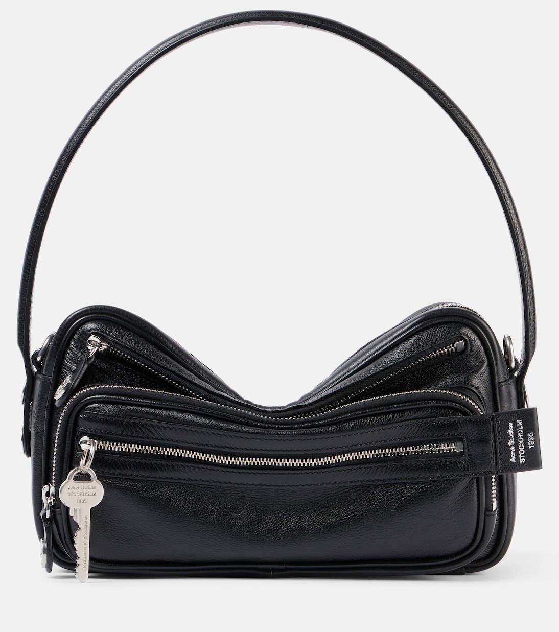 

Кожаная сумка через плечо Camero Party Acne Studios, черный