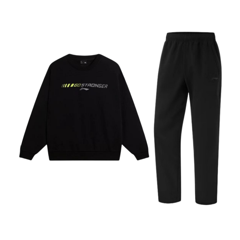

Мужская повседневная спортивная одежда LiNing, черная