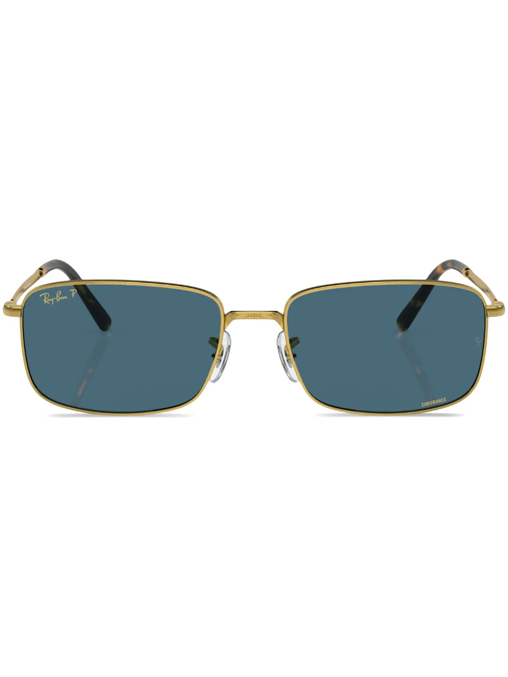 

Солнцезащитные очки в квадратной оправе Ray-Ban, золотой