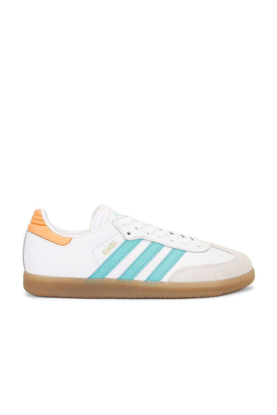 

Кроссовки женские Messi Samba Adidas Originals, цвет White & Easy Mint