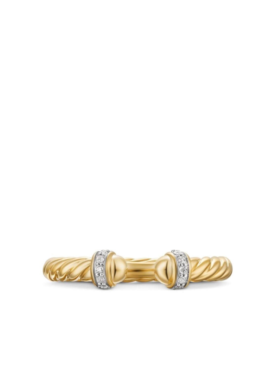 

Кольцо Cable Band из 18-каратного желтого золота с бриллиантами David Yurman, золотой