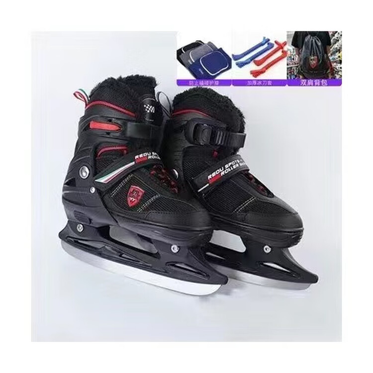 

EDEA Термоутепленные коньки для фигурного катания, черные, с сумкой, чехлами и наколенниками, размер S