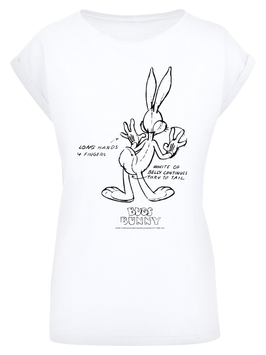 

Рубашка F4NT4STIC Looney Tunes Bugs Bunny, белый