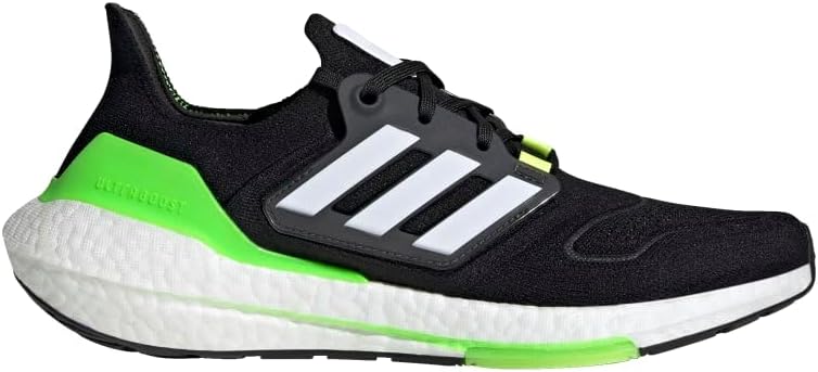 Мужские беговые кроссовки Adidas Ultraboost 22, черный/белый/зеленый — фото 2