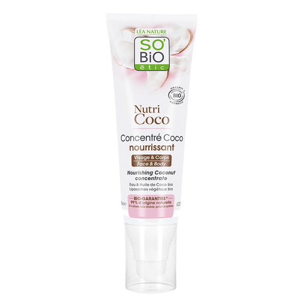 

Питательный кокосовый концентрат для сухой кожи, 125 мл So'Bio Etic Nutri coco