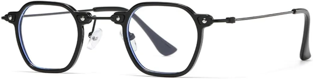 

Популярные модные маленькие квадратные женские солнцезащитные очки в стиле ретро с заклепками, мужские — с прозрачными градиентными линзами UATXTAU, Black Clear