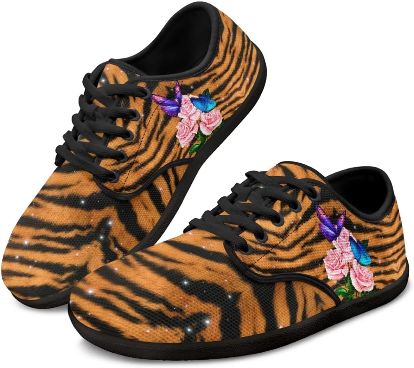 

Кроссовки на шнуровке с графическим принтом Chaqlin, Tigers&flowers