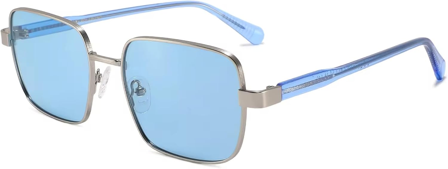 

Поляризованные солнцезащитные очки в квадратной оправе с защитой от УФ-излучения UV400, металлическая оправа с градиентными линзами, различные цвета, комплект из 4 штук Generic, Sku-4