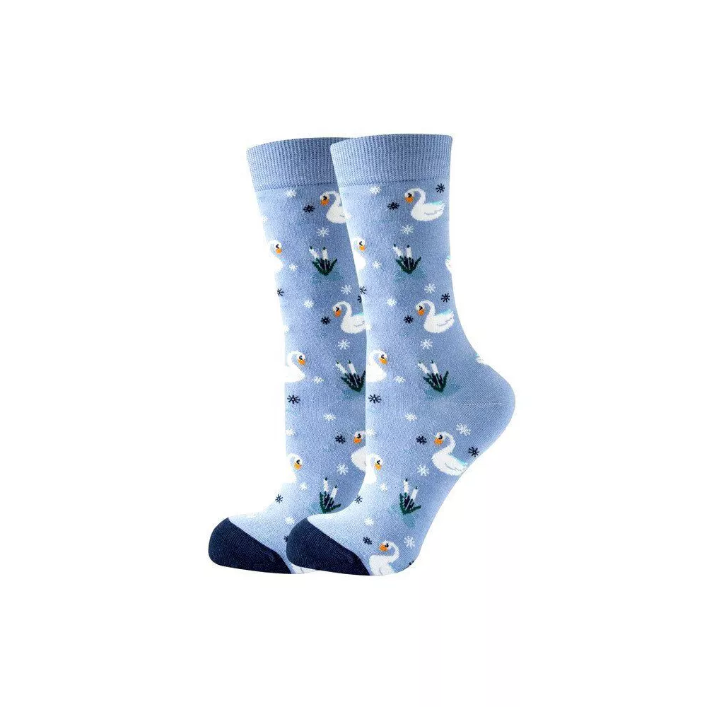 

Носки с рисунком лебедя от Sock Panda (женские размеры для взрослых, средние)