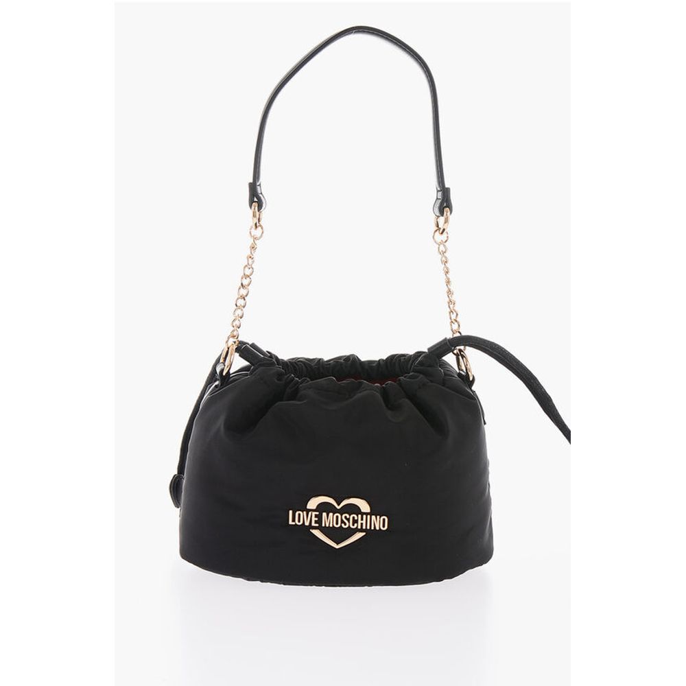 

LOVE однотонная мини-сумка-ведро со съемным плечевым ремнем Moschino, черный