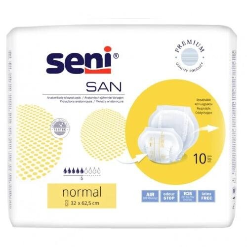 

Анатомические подгузники, 10 шт. Seni San Normal -