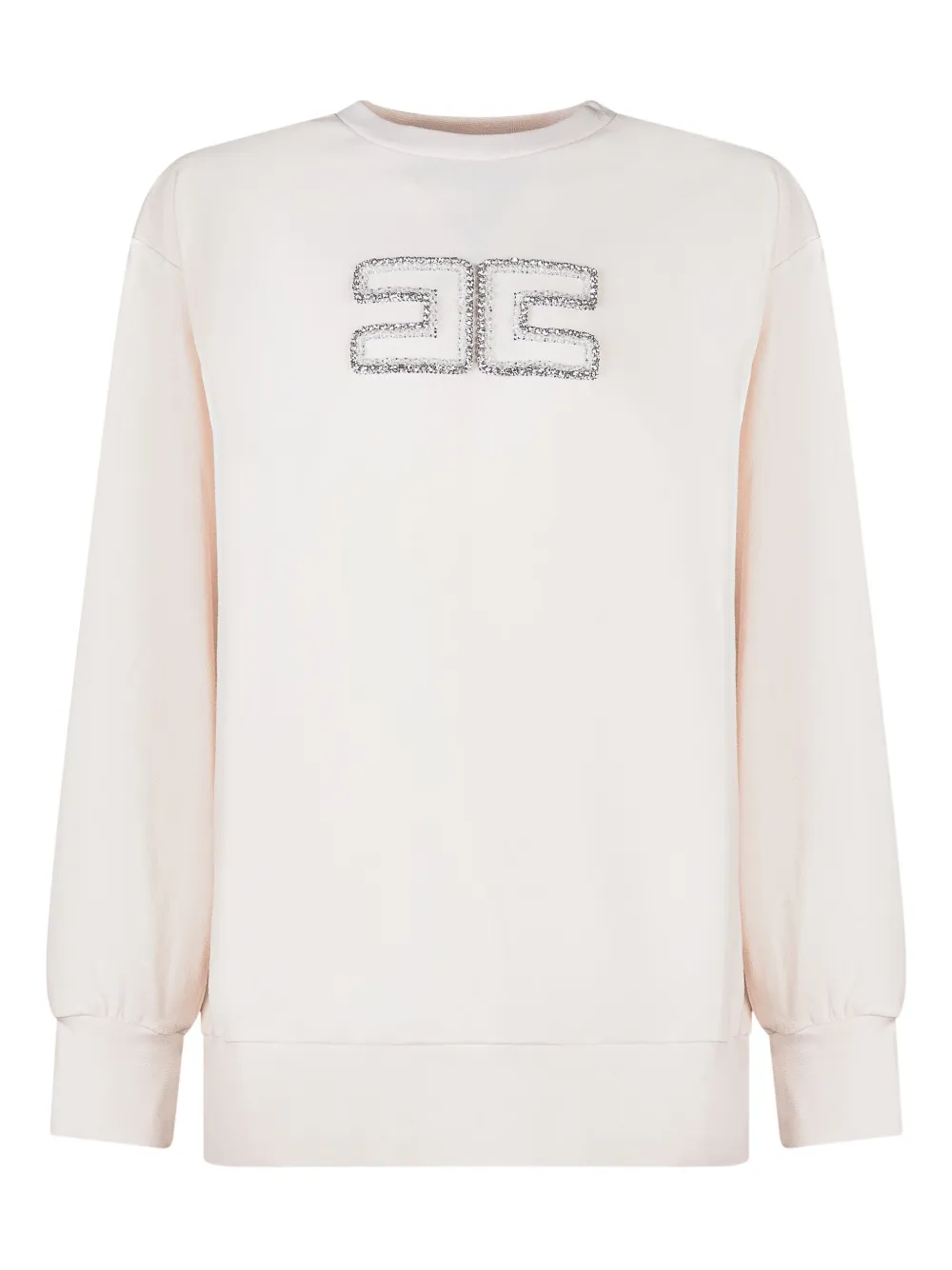 

Свитшот с двойной буквой "C" Elisabetta Franchi La Mia Bambina, серый