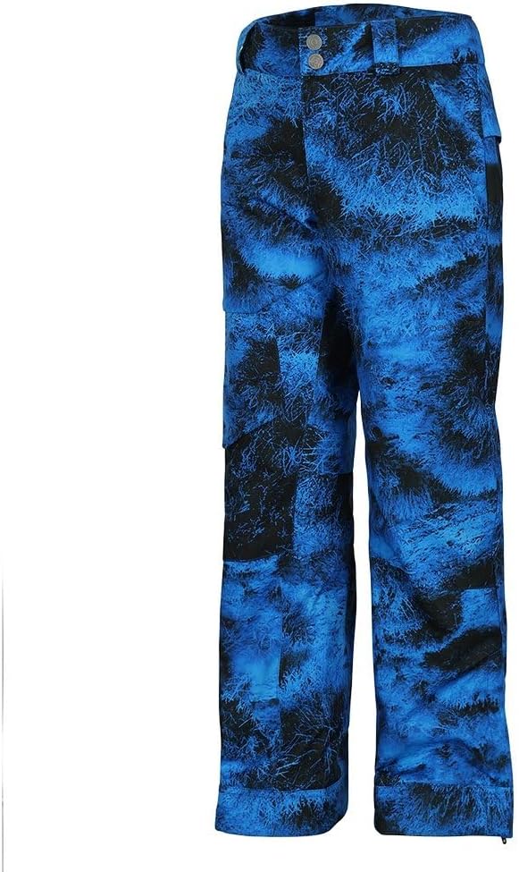 Лыжные брюки Obermeyer Boys Brisk Print, утепленные и водонепроницаемые, с системой продленного ношения, Night Vision — фото 3
