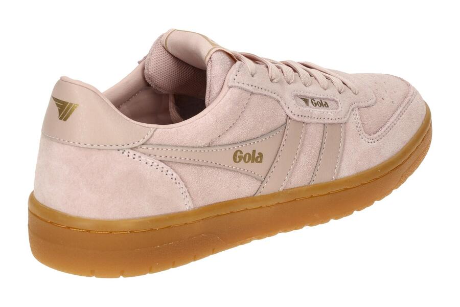 Кроссовки Gola Hawk Suede розовые женские CLB571 — фото 4