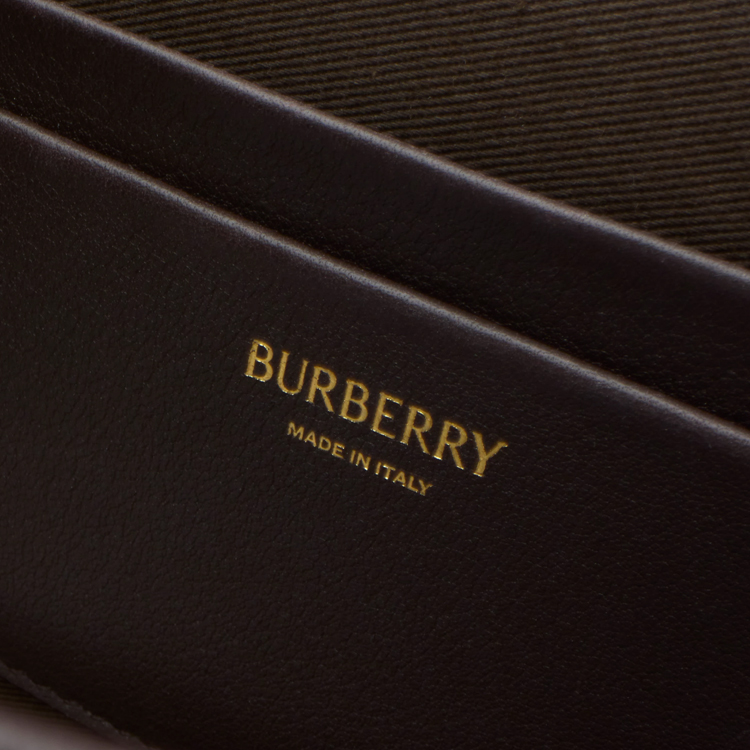 Женская мини-сумка Burberry из хлопка песочного цвета — фото 4