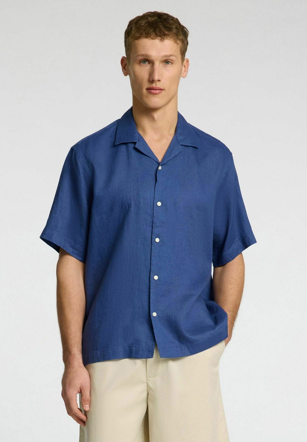 

Рубашка RELAXKYLIAN MIX SS RESORT Selected Homme, синий