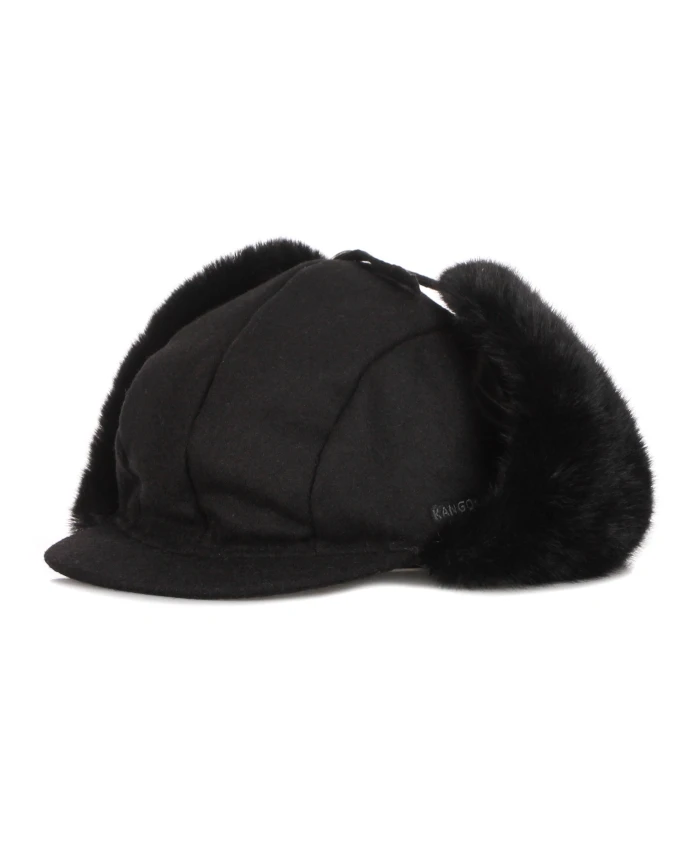 

Шерстяная авиационная шапка с ушками, черная Kangol, черный