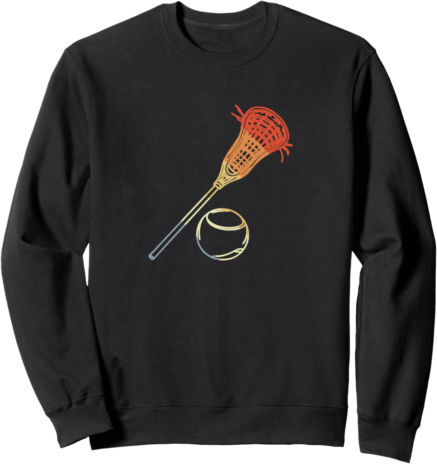 

Винтажная толстовка с изображением клюшки для лакросса Lacrosse T-Shirts And Gifts, черный