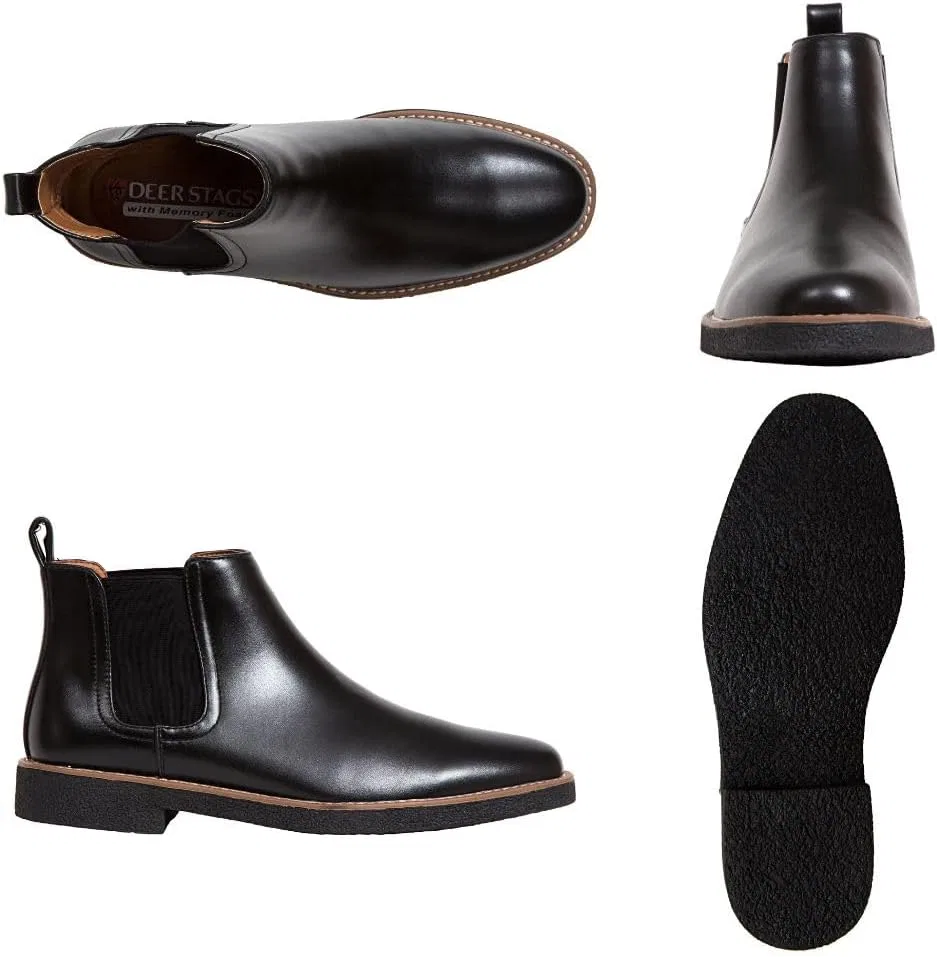 Ботинки-челси Rockland Comfort Memory Foam с эффектом памяти, модель Deer Stags, Black — фото 2