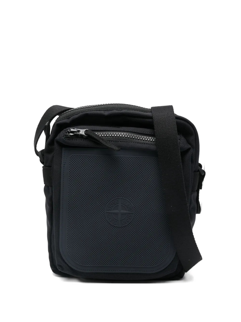 

Сумка-мессенджер на молнии Stone Island, черный