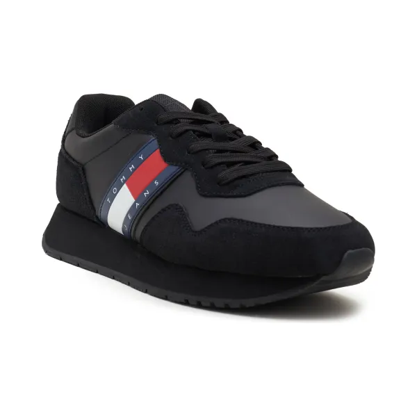 

Современные кожаные кроссовки для бега Tommy Hilfiger, черный