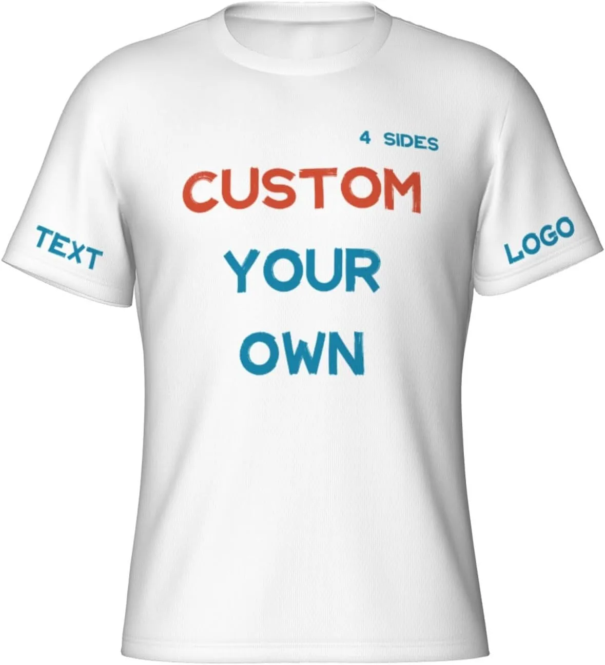 

Футболка Custom с принтом на 4 сторонах для тренировок