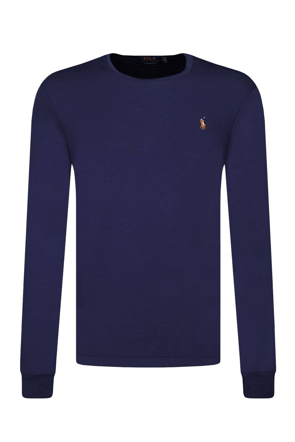 

Лонгслив POLO RALPH LAUREN custom slim fit, темно-синий