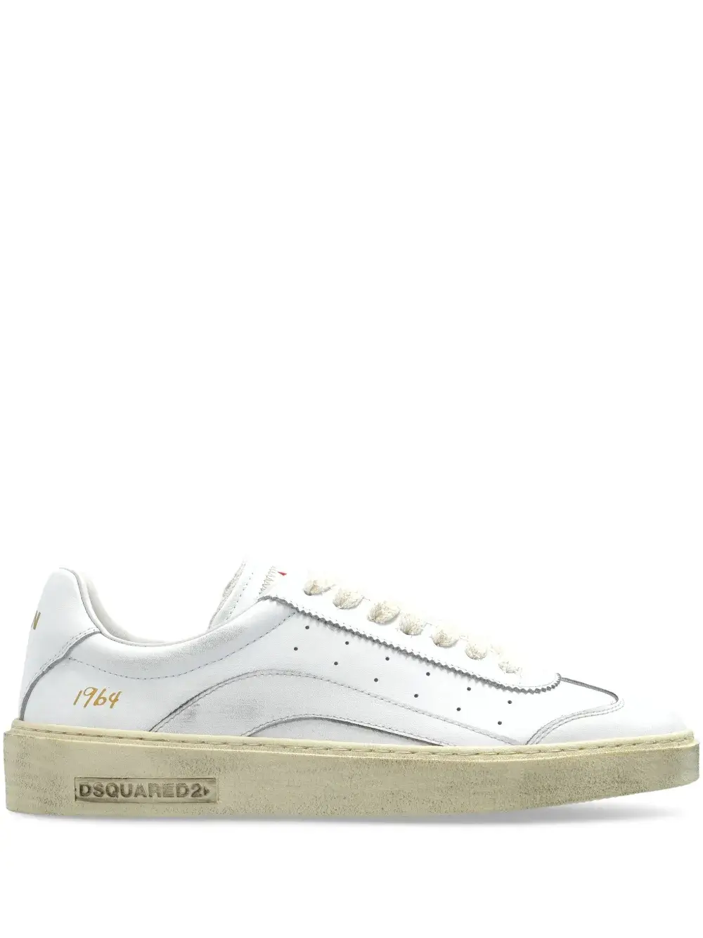 Кожаные кроссовки DSQUARED2, белый