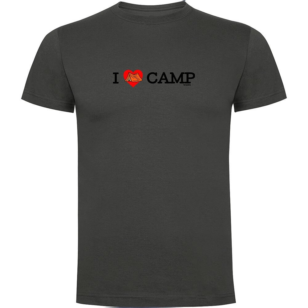 

Футболка с коротким рукавом Kruskis I Love Camp, серый