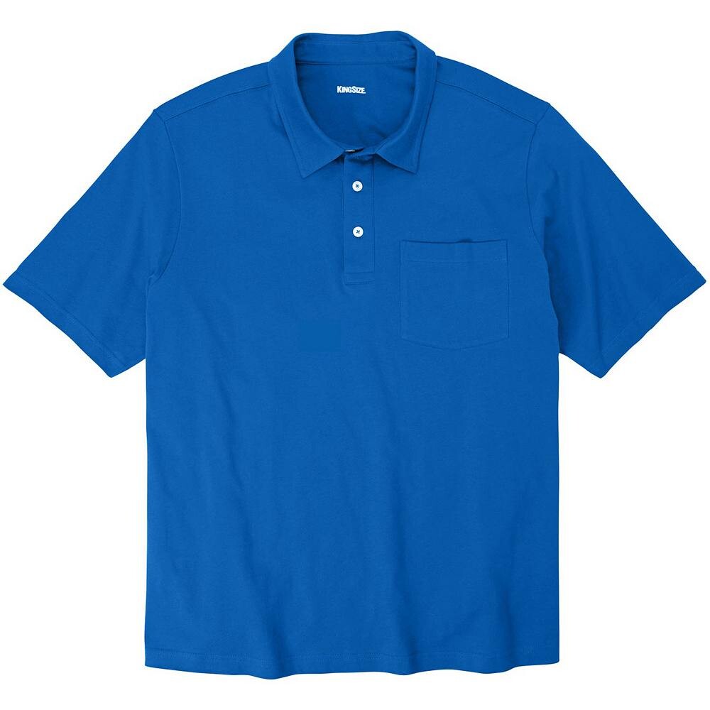 

Мужская легкая безусадочная футболка-поло Kingsize Big & Tall KingSize, цвет Royal Blue