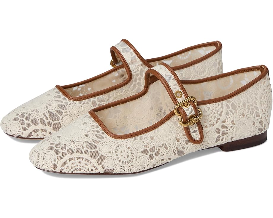 Балетки Sam Edelman Michaela Mesh 2, цвет Natural Floral Crochet