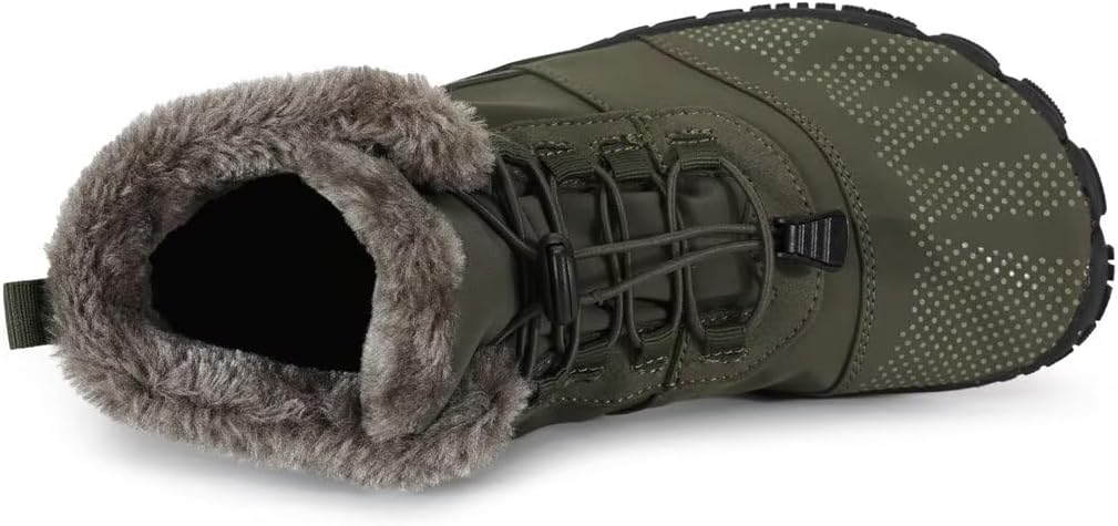Кроссовки Barekick Polar, нескользящая и водонепроницаемая зимняя обувь (унисекс) Swzec, зеленый — фото 3