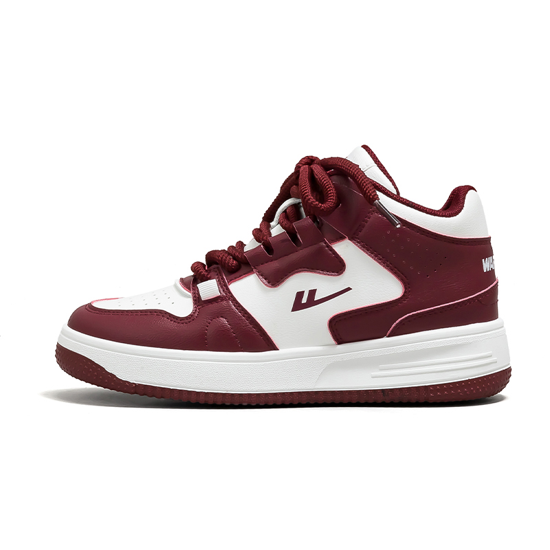 

Скользостойкие, износостойкие, легкие, увеличивающие рост низкие кроссовки для скейтбординга Unisex WARRIOR, белый burgundy