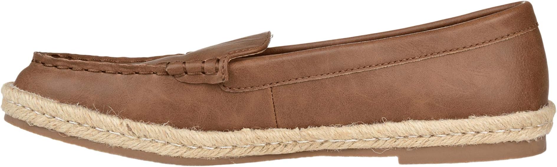 Лоферы Journee Collection Comfort Foam Balie Espadrille Flat, коричневый — фото 4