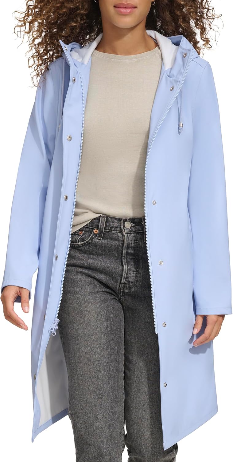 

Levi's Женская классическая парка с капюшоном от дождя, Bluebell