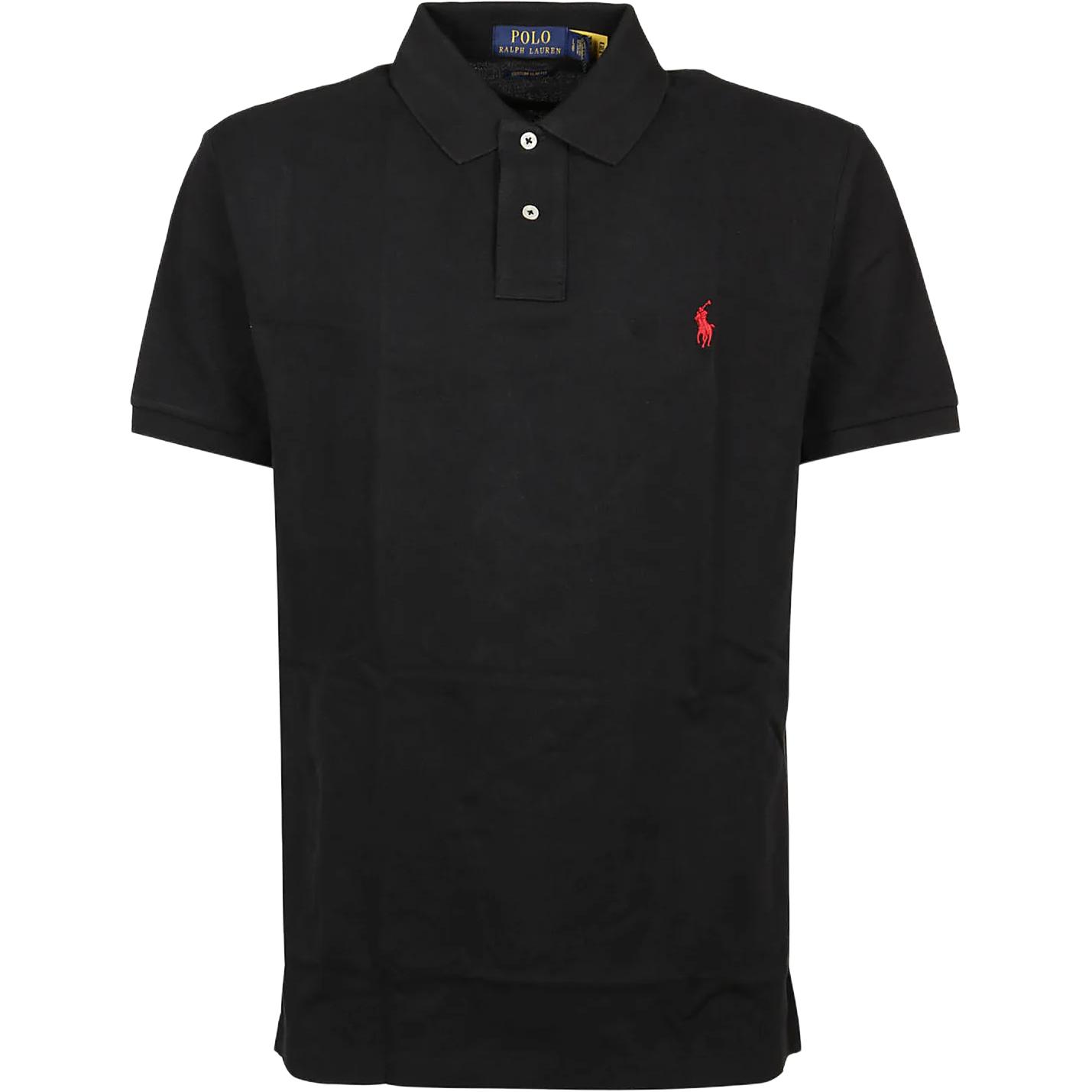 

Поло с вышивкой пони Polo Ralph Lauren, черный