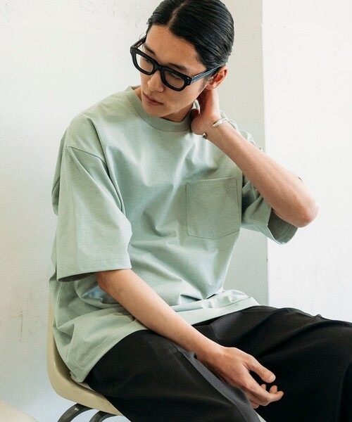 

Футболка из полиэстера Air Dry, влагоотводящая, быстросохнущая, с защитой от УФ-излучения, круглым вырезом и карманом FREAK'S STORE, мятная