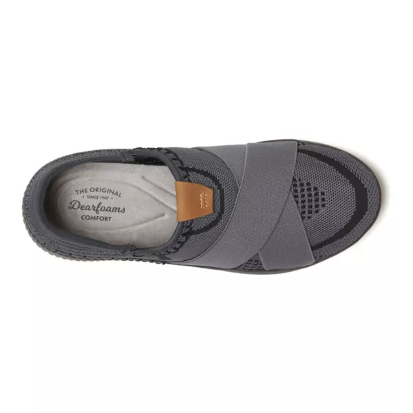 Оригинальные женские кроссовки Livie X Strap с комфортом Dearfoams, цвет light gray — фото 4