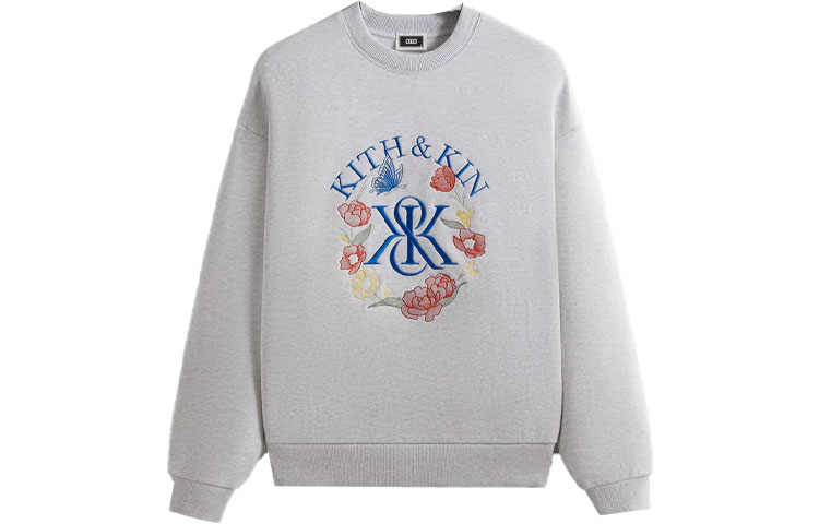 

Свитер K&K Monogram Nelson Crewneck KITH, Light Heather Gray