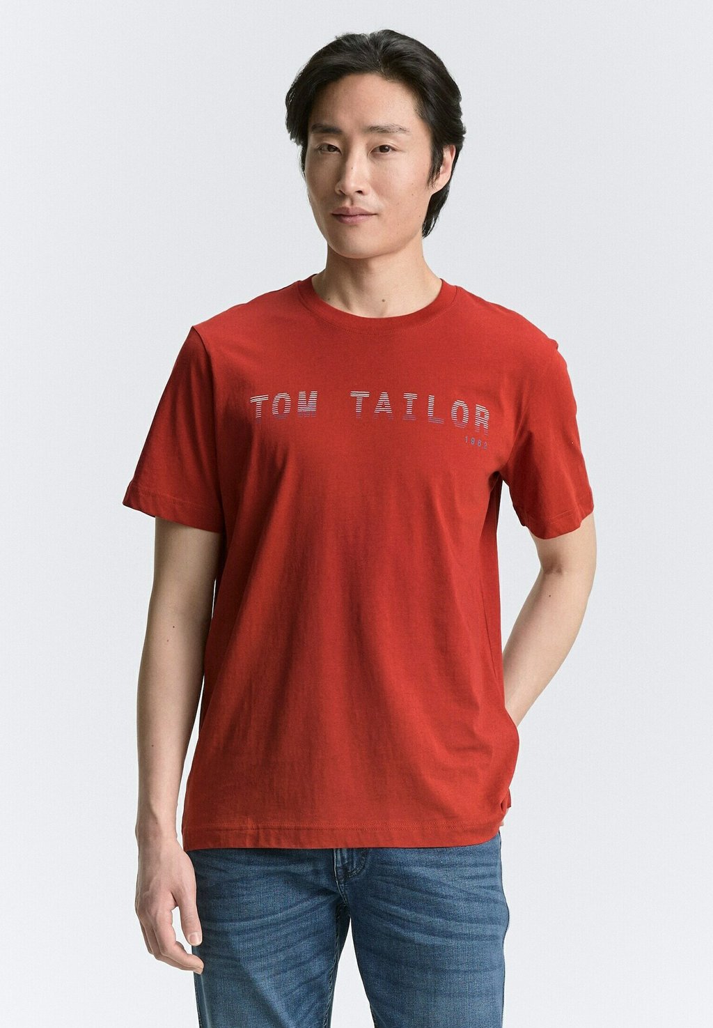 

Футболка с принтом MIT LOGO TOM TAILOR, красный