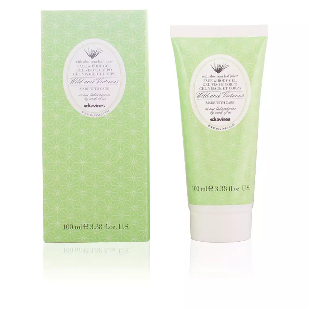 

Гель для душа Wild & virtuous aloe vera gel face and body Davines, 100 мл.