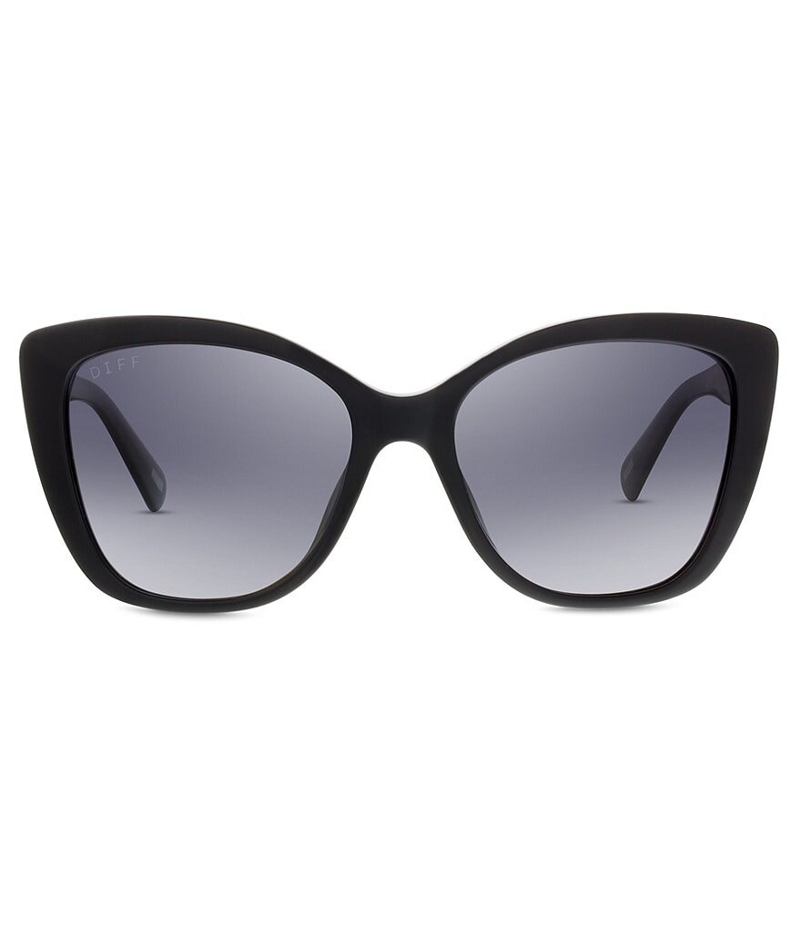 

Рубиновые поляризационные солнцезащитные очки DIFF Eyewear Ruby Cat Eye, черный