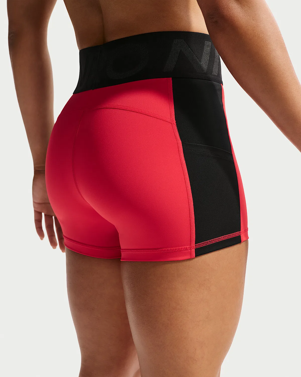 Женские шорты-велосипедки Nike Pro Sculpt Dri-FIT с высокой посадкой, 5", Light Crimson/Black/White — фото 3