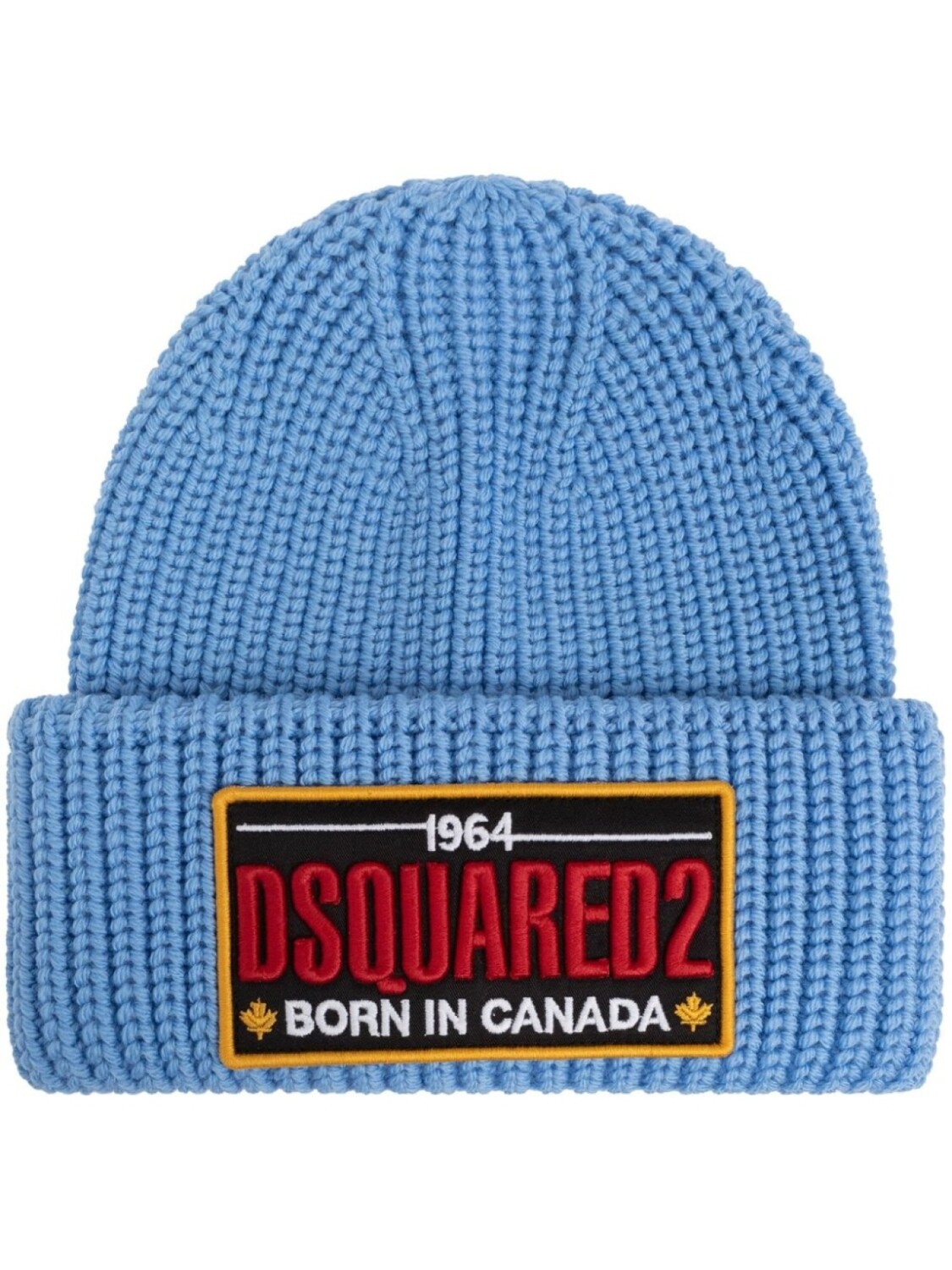 

DSQUARED2 шапка бини с нашивкой-логотипом, синий