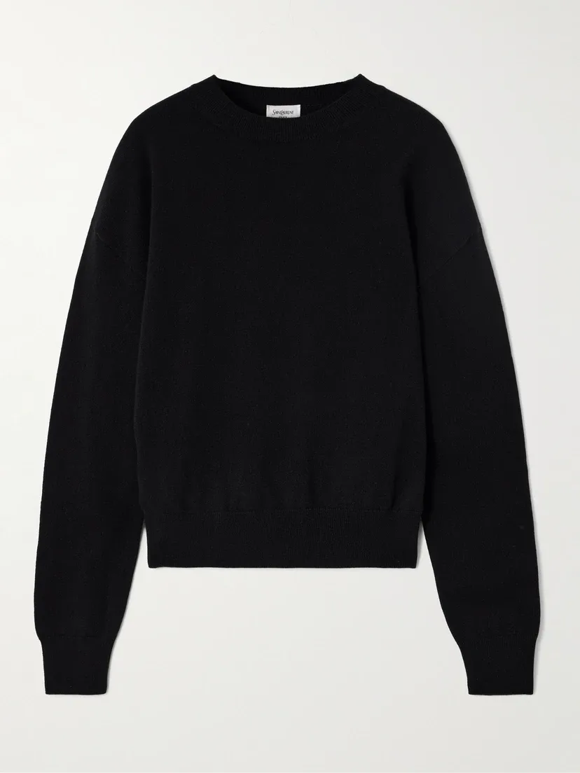 Кашемировый свитер SAINT LAURENT, черный