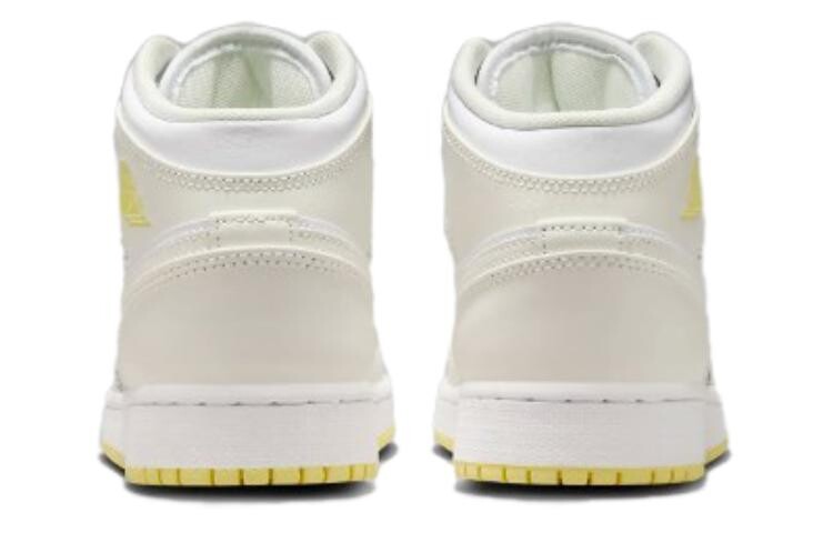 Баскетбольные кроссовки Air 1 Vintage GS Jordan, белый/желтый — фото 4