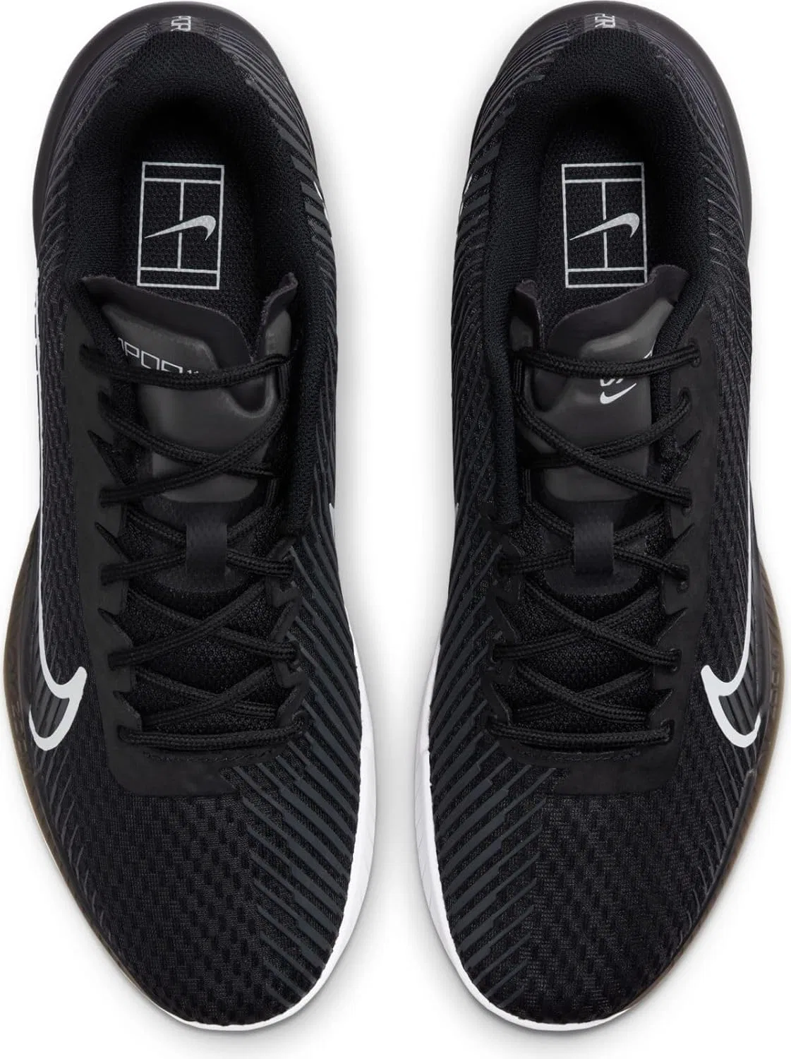 Кроссовки для тенниса Nike Zoovapor 11, Black/White/Anthracite — фото 3