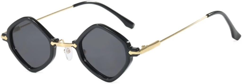 

Солнцезащитные очки с защитой UV400 | Панк, металлическая оправа, цветные линзы | Для женщин и мужчин, для занятий спортом на открытом воздухе и вождения DSVIGF, Black Gray