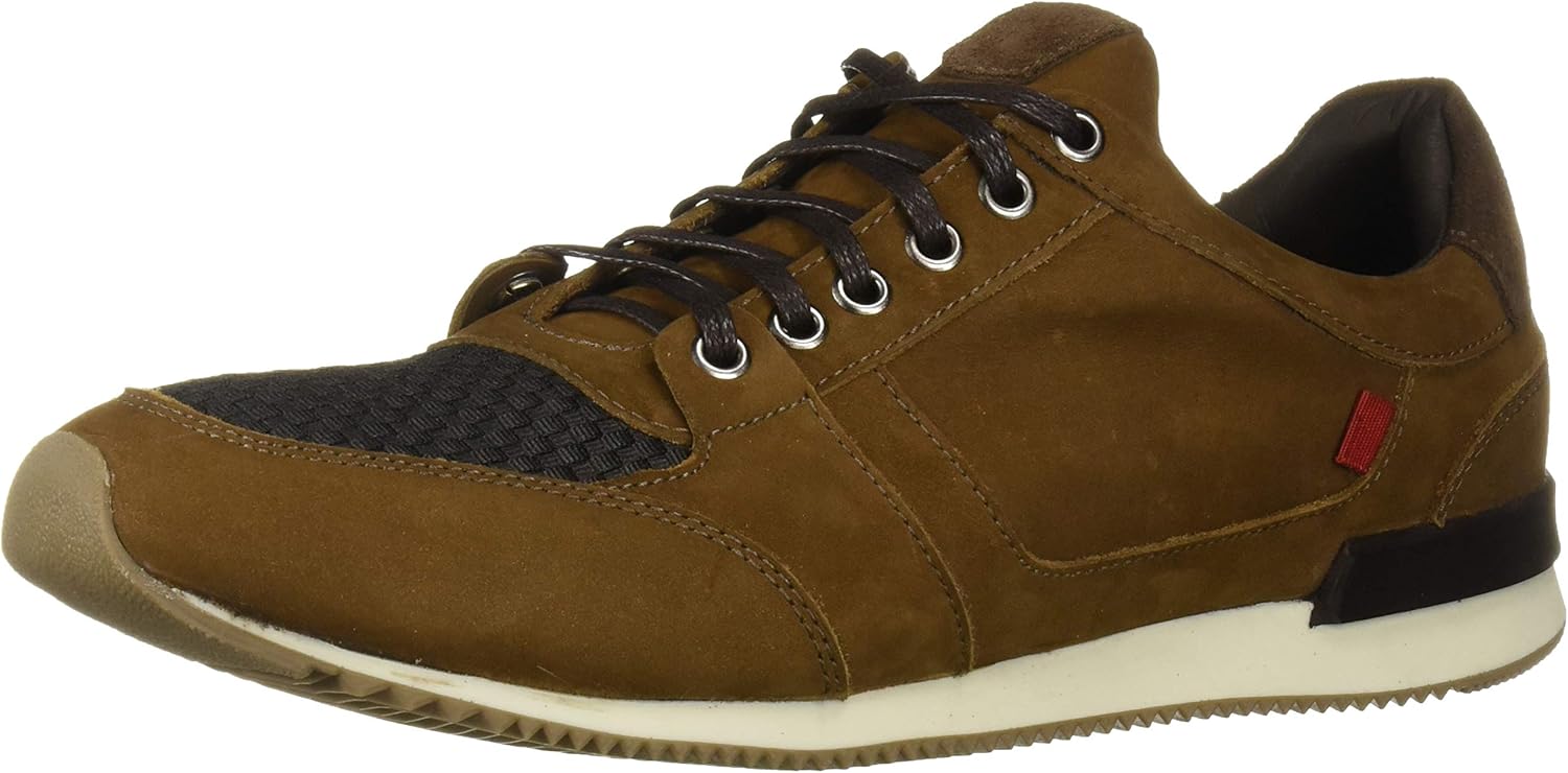 

Мужские кожаные кроссовки Marc Joseph New York, произведенные в Бразилии, роскошная мода, Tobacco Nubuck